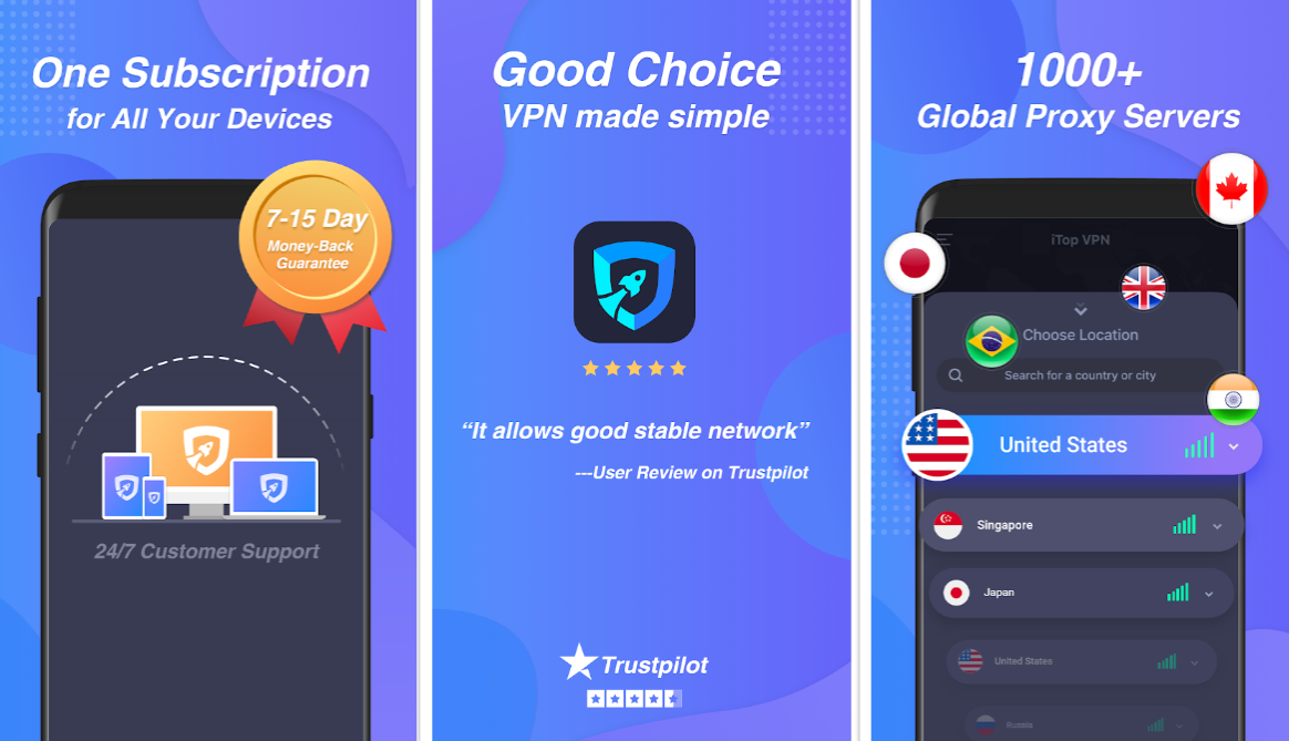 iTOP VPN : avis et test du VPN